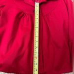 Ny Collection  Jacket Women’s Red Ruffle Sleeves Baby Doll Buttons Blazer Sz Sm Photo 6