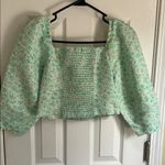 Levi's Floral Puff Sleeve Blouse Photo 2