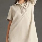 Pilcro Anthropologie Beige Oversized Utility Khaki Dress Women’s, Size XS, EUC Tan Photo 0