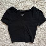 Wild Fable fitted short sleeve top baby tee black Photo 0