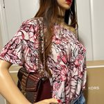 Michael Kors Rose Medium Flap Shoulder Messenger Bag -Merlot Photo 10