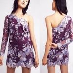 Free People EUC  Floral Embroidered Dress Purple Size 4 Photo 1