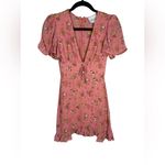 Reformation  Mya Floral Puff Sleeve Dress Size 0 Photo 2
