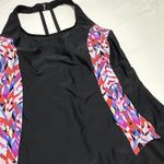 Catalina 3X (22W-24W) Black With Multi Color TrimOne Piece Swimsuit Strappy Back Photo 3