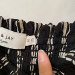 Ali & Jay  Black & White Striped Smocked Mini Dress Photo 9