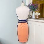 Calvin Klein  Sleeveless Colorblock Scuba Sheath Dress 4 Small Photo 6