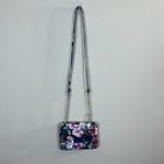 Betsey Johnson Crossbody Shoulder Bag Floral Multicolor Quilted Flap Chain New Photo 2