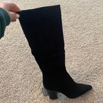 Vince Camuto NWT  Black Suede Knee High Heel Boots Photo 0