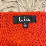 Lulus chunky oversized orange sweater small Photo 1