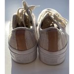 Converse Chuck Taylor Women's Size 8 Lift Herringbone Mesh Low Top Cream White Photo 8