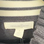 Treasure & Bond  Small‎ Ruffle Trim Cardigan Track Jacket Charcoal Gray No… Photo 5