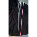 Niki Originals Black Velvet Open Front Long Sleeve Blazer Jacket Women's Medium Photo 8