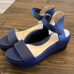 Cole Haan  Grand Ambition Women’s‎ Wedges- Navy- Size 10 Photo 0