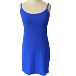 TJ SWIM Vibrant Blue Terry cloth Sleeveless swim cover up mini dress Size M/L Size M Photo 1