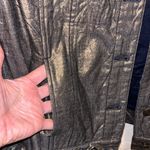 Chico's Vintage Chico’s Shiny Metallic Bronze Gold Denim Jacket Jean Jacket Photo 3