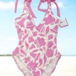 Kate Spade  Pink Floral One Piece Swimsuit Photo 0