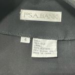 Jos. A. Bank Vintage Jos A Banks Black Short sleeve knee length 100% silk dress size 4 Photo 3