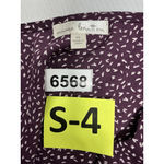 Nine Britton Womans  Long Sleeve Wrap Blouse XL Maroon V Neck Elastic Waist Photo 2