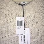 FOR THE REPUBLIC Sweater Cream Cableknit Crew Neck Sweater Sz M NWT Neutral Photo 4