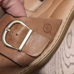 Born Womens 8 Brown Tan Leather Buckle Sandals Slip On Shoes Photo 3