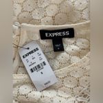 EXPRESS NWT Lace Long Sleeve Ruffle Shoulder Top Photo 8