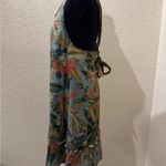 Sézane blue printed shift dress with ruffle embellishment Size 38/6 Photo 6