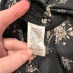 Entro Blouse Women’s S Floral Long Bell Sleeve Babydoll Top Black Whimsygoth Photo 9