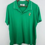 Disney Winnie the Pooh Huggable Bright Green Polo Shirt XL Extra Large Womens Photo 0