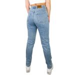 Zana Di 90s Jeans High Rise Straight Leg Mom Jeans Tapered 30" Yoke Jeans Blue Photo 1
