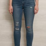 Kancan Women's Medium Wash High Rise Distressed Ankle Skinny Jeans Blue Size undefined Photo 0