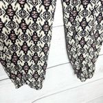 Xhilaration Bohemian Black Cream & Pink Lightweight Comfy Tapered Ankle Casual Pants Size XL Photo 5