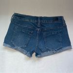 Celebrity Pink  Denim Distressed Hem Jean Shorts women’s size 7/28‎ blue zip fly Photo 6
