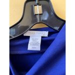 Joan Vass Cobalt Blue Drape Long Sleeve Asymmetrical Knit Dress Size Small Photo 2