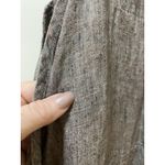 Flax By Jeanne Engelhart Overalls Womens Small Brown Linen Wide Leg Jumpsuit Photo 3