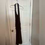 Bardot x REVOLVE Sephera Halter Mesh Midi Dress in Chocolate Photo 3