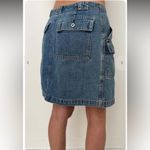 Gap Vintage Y2k Medium Wash Cotton Denim Cargo Skirt size 8 Photo 8