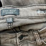 Judy Blue  90's High Rise Frayed Hem Straight Fit Jeans Stretch Denim Brown 11/30 Photo 2