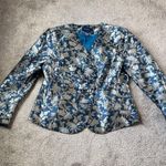 Doncaster  Collection Teal Jacquard Blazer SIZE M Photo 0