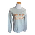 Halogen New Womens Wine is my Valentine Crewneck Humor Sweatshirt - Sz XS Photo 4