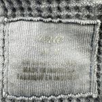 Aerie Waffle Thermal Long Sleeve Knit Pullover Crew Neck Oversized Blue Medium Photo 2