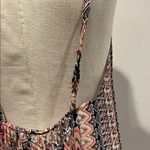 Chic Multicolor Zigzag Pattern Dress Blue Photo 3