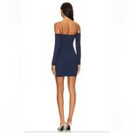 Camila Coelho  Victorya Mini Dress Navy XS Embellished Off Shoulder Long Sleeve Photo 15