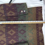 American Eagle Vintage  Wool Blend Southwestern Aztec‎ Dad Coat Jacket Womens Med Photo 8