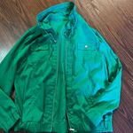 Womens Beautiful Kelly green jacket Silver Size M Photo 0