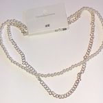 H&M Silver Tone and White Faux Pearl Beaded Necklaces Photo 0