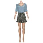 Sézane Dorian Shorts, Navy Garden Print, FR40/US8 Photo 10