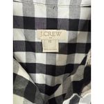 J.Crew  Classic Casual Checkered Short Sleeve Shirt Mini Dress XS Black White Photo 6
