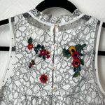 Anthropologie  Maeve Macie lace embroidered beaded sleeveless top▪️size 0 Photo 11