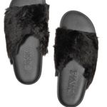 PINK - Victoria's Secret VS Pink fuzzy slides Photo 0