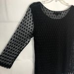 Xxi Polka Dot Mesh Black Top Size Small Whimsigoth Fairygoth Witchy Gothcore Photo 8